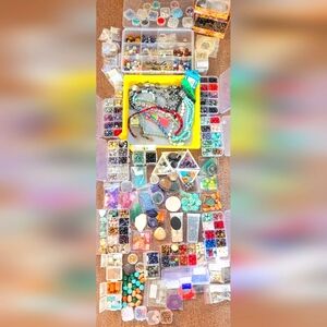 Semiprecious Gemstone Bead and Jewelry Making Bundle; 10+ Lbs